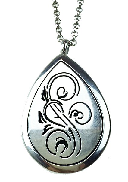 Ultimately Essential Oil Aromatherapy Diffuser Necklace Elegant Locket/Pendant - Hypo Allergenic 316L Surgical Grade Stainless Steel Wear Your Favorite Oil Around Your Neck All Day Long! Perfect Gift