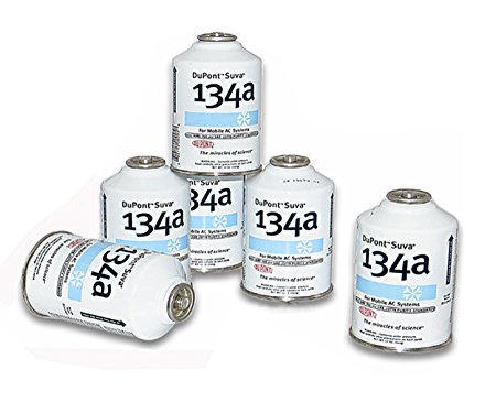 Six (6) 12oz Cans of DuPont Suva R134a Automobile Refrigerant/Freon (6 Cans)