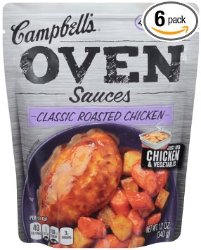 Campbell's Oven Sauces, Classic Roasted Chicken, 12 Ounce (Pack of 6)