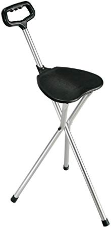 10365 - Folding Lightweight Cane Seat, Silver