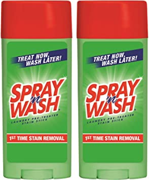 Spray 'n Wash Laundry Stain Removal Pre-Treater Stain Stick (Pack of 2)