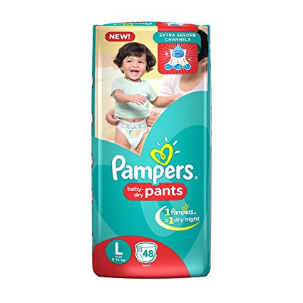 Pampers New Large Size Diapers Pants (48 Count)