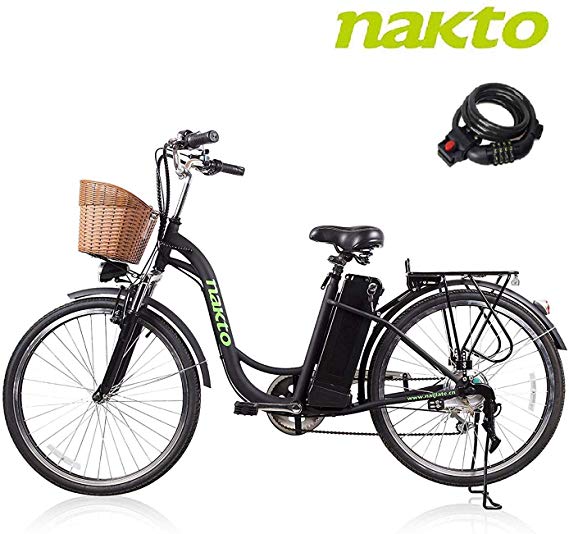 BRIGHT GG ebike with Removable 36V 10AH/48V 12AH Lithium Battery, Lock and Charger(22"/26")