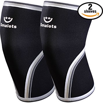 Men’s Sports & Weightlifting Compression Knee Sleeves 1 Pair Great Support & Relief from Muscle Pain & Fatigue