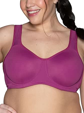 Vanity Fair Women’s High Impact Sports Bras for Women, Breathable, Moisture Wicking, Non Padded Cups up to DDD