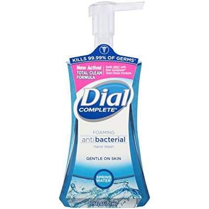 Dial Complete Foaming Antibacterial Hand Wash, Spring Water, 7.5 Ounce