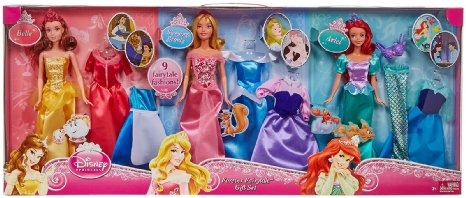 Disney Princess Dreams Come True 3 Dolls & Fashions Gift Set