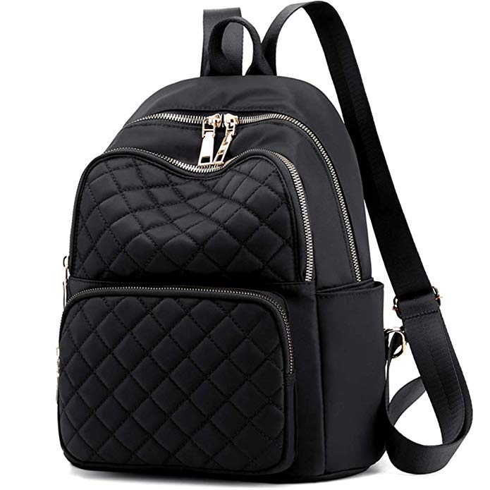 Womens Backpack Shoulders Bags Waterproof Nylon SchoolBags Casual Daypacks Ladies Rucksacks with Anti-Theft Pocket for School,Travel,Hiking,Outdoor Activities