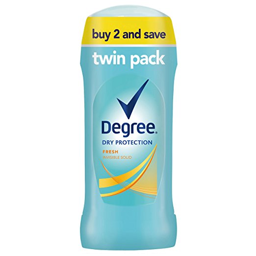 Degree Women Antiperspirant Deodorant Stick, Fresh 2.6 oz, Twin Pack