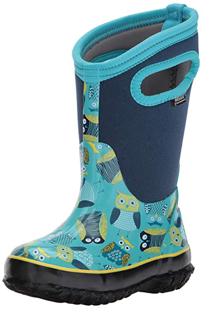 Bogs Kids Classic High Waterproof Insulated Rubber Rain and Winter Snow Boot for Boys, Girls and Toddlers, Multiple Color Options