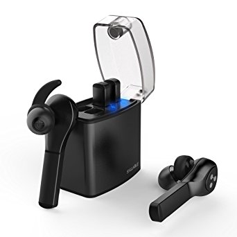 Wireless Earbuds, Syllable D9X Bluetooth Headphones with 4 Detachable Replacement Batteries & Smart Charging Box, Noise Cancelling Sweatproof In Ear Sport Wireless Headphones Support Siri