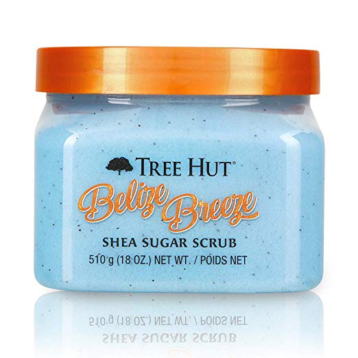 Tree Hut Belize Breeze Shea Sugar Scrub, 18oz, Ultra Hydrating and Exfoliating Scrub for Nourishing Essential Body Care