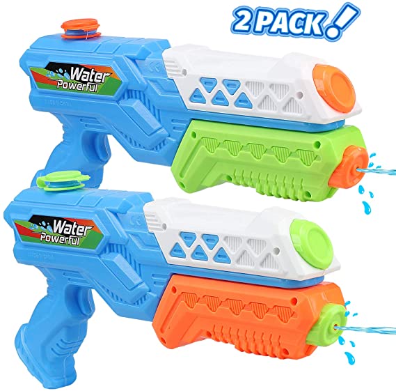 Toy Life Water Guns for Kids or Adults - 2 Pack Super Blaster Soaker Water Gun - Water Shooter Toy - Kids Outdoor Toys and Games for Boys, Girls - Pool Water Guns Summer Toy for Toddlers, Kids, Adults