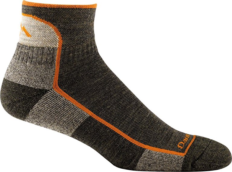 Darn Tough Men's Hiker 1/4 Sock Cushion (Style 1905) Merino Wool - 6 Pack Special