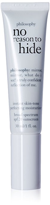 Philosophy No Reason to Hide Instant Skin-Tone Perfecting Moisturizer SPF 20, Medium, 1 Ounce