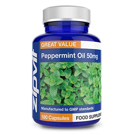 Peppermint Oil 50mg | 180 Softgel Capsules | UK Manufactured