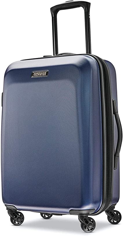 American Tourister Unisex-Adult Moonlight Expandable Hardside Luggage with Spinner Wheels Luggage- Suitcase