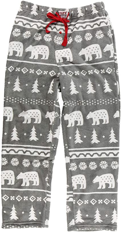 Lazy One Men's Fleece Pajama Pants, Nordic Pajama Bottoms for Men