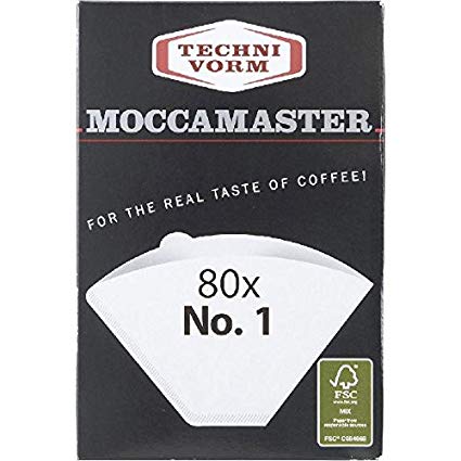 Technivorm Moccamaster 85090 Cup-One Paper Filters Size, White