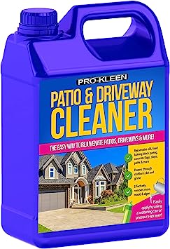 Pro-Kleen Patio & Driveway Cleaner - Removes Stains, Dirt and Grime - Powerful, Easy to Use Fluid/Liquid Cleaning Solution - Use on Patios, Driveways, Block Paving and more (5 Litres)