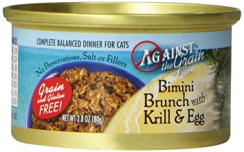 EVANGER'S 776242 24-Pack Atg Bimini Brunch with Krill and Egg Food for Cats, 2.8-Ounce