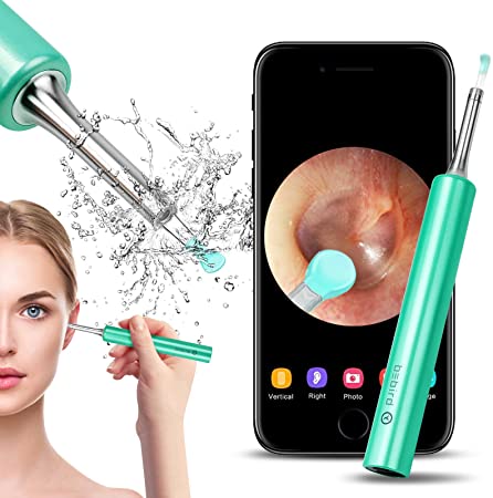 Ear Wax Remover Tool Ear Camera Earwax Removal - Wiscky Professional Ear Cleaner 1080p FHD Wireless Otoscope Ear Scope Wax Cleaning Kits for iPhone, iPad & Android Smart Phones and Tablet