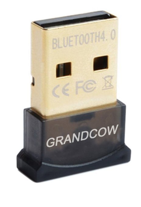 GRANDCOW Bluetooth 4.0 USB Adapter Dongle for Windows 10/ 8.1 / 8/ 7 / Vista / XP