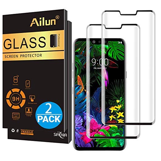 Ailun Screen Protector for LG G8 ThinQ 2Pack 9H Hardness 0.33mm Tempered Glass Screen Protector for LG G8 ThinQ Anti Scratch Case Friendly Bubble Free