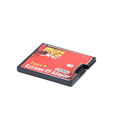 QUMOX microSD To CF Compact Flash Memory Card Adapter Reader type 1 WIFI