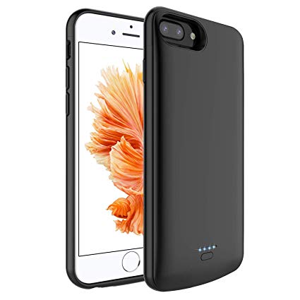 Battery Case for iPhone 7/8/6/6s,TRONOE 4000mAh Portable Charger Case Extended Battery Protective Charging Case Compatible with for iPhone 8/7/6s/6 (4.7 Inch) (Black)