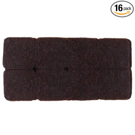 Shepherd Hardware 9864 1-Inch Heavy Duty Self-Adhesive Square Felt Furniture Pads, 16-Pack, Brown