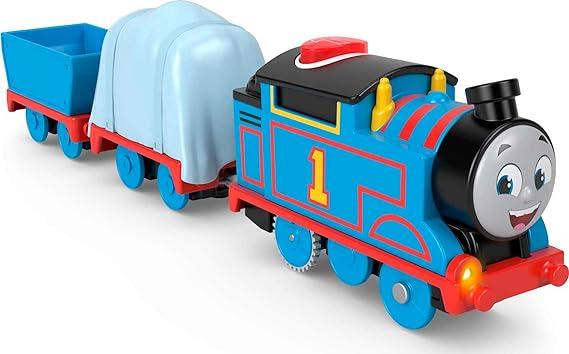 Thomas & Friends Motorized Toy Train Talking Thomas Engine with Sounds & Phrases Plus Cargo for Preschool Kids Ages 3  Years