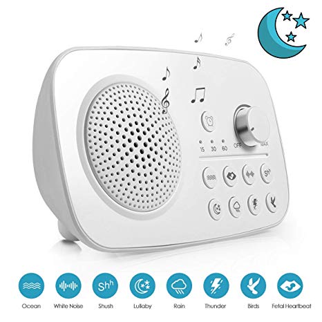 Vandora White Noise Sound Machine for Sleeping—8 Soothing Ambient Sound Machines for Baby, Kids, Adults Sleep