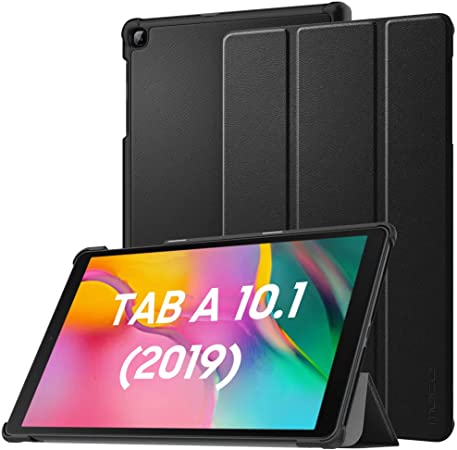 MoKo Case Fit Samsung Galaxy Tab A 10.1 2019 T510 T515 T517,Ultra Lightweight Slim Smart Hard Shell Stand Cover Folio Case for Galaxy Tab A 10.1 inch SM-T510/SM-T515 2019 Tablet - Black