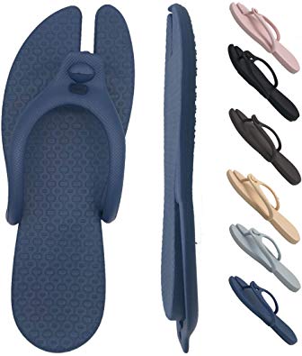 DOTEY Travel Men and Women Beach Flip Flops Shower Sandals Bath Slippers Travel Accessories Portable Collapsible Lightweight Soft Sole