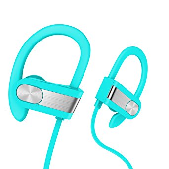 Honstek H9 Bluetooth Headphones, Wireless Headset with Mic Premium Sound with CVC 6.0 Noise Reduction Technology-Ergonomic Design Bluetooth V4.1-Universal Compatibility-8 Hrs Playtime (Mint Green)