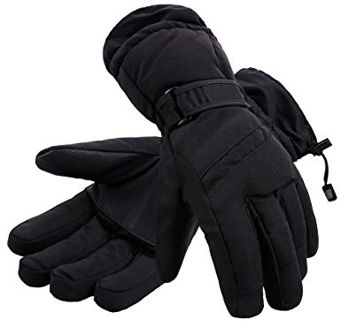 Halconia Mens Ski Gloves Winter Warm Waterproof Snowboard Gloves