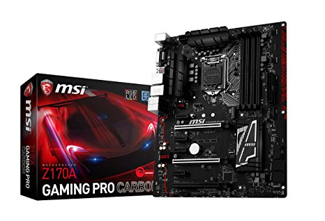 MSI Performance Gaming Intel Z170A  LGA 1151 DDR4 USB 3.1 ATX Motherboard (Z170A Gaming Pro Carbon)