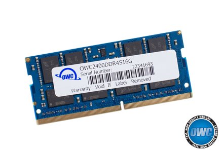 OWC 16GB 2400MHZ DDR4 SO-DIMM PC4-19200 Memory Upgrade for 2017 iMac 27 inch with Retina 5K Display, (OWC2400DDR4S16G)