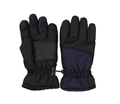 Kids Waterproof 3M Thinsulate Ski Gloves with Anti-slip Palm Age 4-12