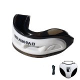 Brain-Pad 3XS Triple Laminated Mouthguard with Special Formulated Super Gel Pads WhiteBlack Adult