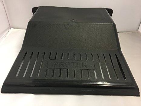 BLACK PLASTIC DRAIN COVER. DURABLE. SLOTTED GRILL. RAISED BACK. 30 x 30 x 9cm.