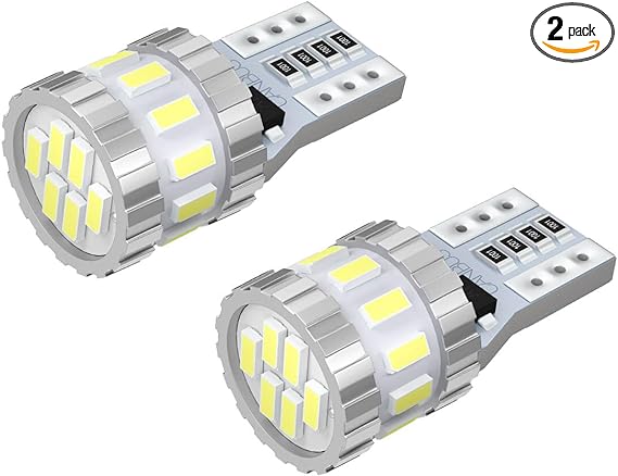 SUPAREE 194 LED Bulb, Diamond White 6500K, Super Brighter, Error Free, 168 2825 W5W T10 LED Replacement Bulbs for Car Interior Dome Map Door License Courtesy Dash Lights, Pack of 2