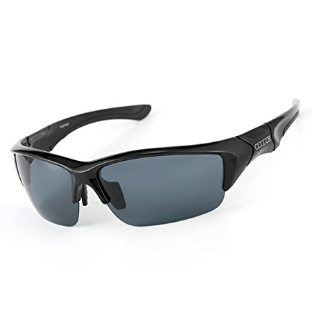 ODODOS Polarized Sports Sunglasses for Cycling Baseball Running Fishing Golf Superlight Ultralight Frame