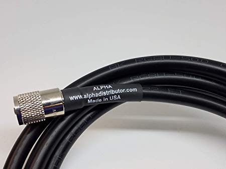 3ft RG8u Coax Cb Ham Radio Cable with AMPHENOL PL259s attached