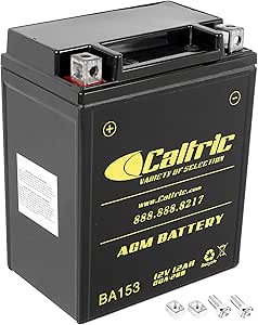 Caltric Agm Battery Compatible with Polaris Xplorer 400 1995 1998-2002 / Xplorer 400L 1996