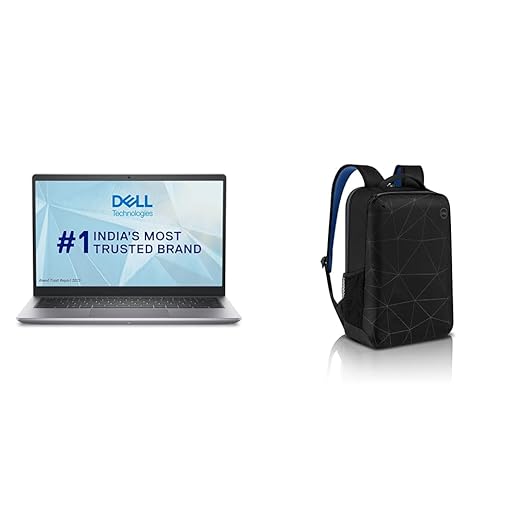 Dell 14 Laptop, Intel Core i3-1215U/8GB/512GB SSD/14.0" FHD, TÜV Rheinland Certified Comfortview to Reduce Harmful Blue Light Emission Essential Backpack 15 (ES1520P)