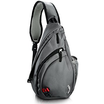 KEEPON Sling Bag Shoulder Bag Multipurpose Daypack Swagger Bag Travel/Hiking/Camping Backpack for Men & Women