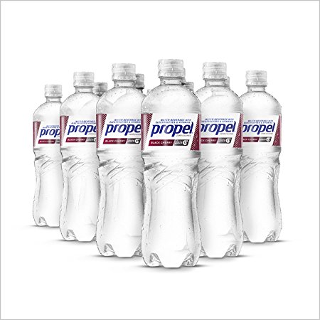 Propel Water Black Cherry Flavored Water With Electrolytes, Vitamins and No Sugar 16.9 Ounces (Pack of 12)