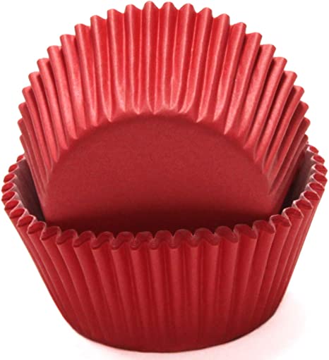 Chef Craft Classic Cupcake Liners, 50 count, Bright Red